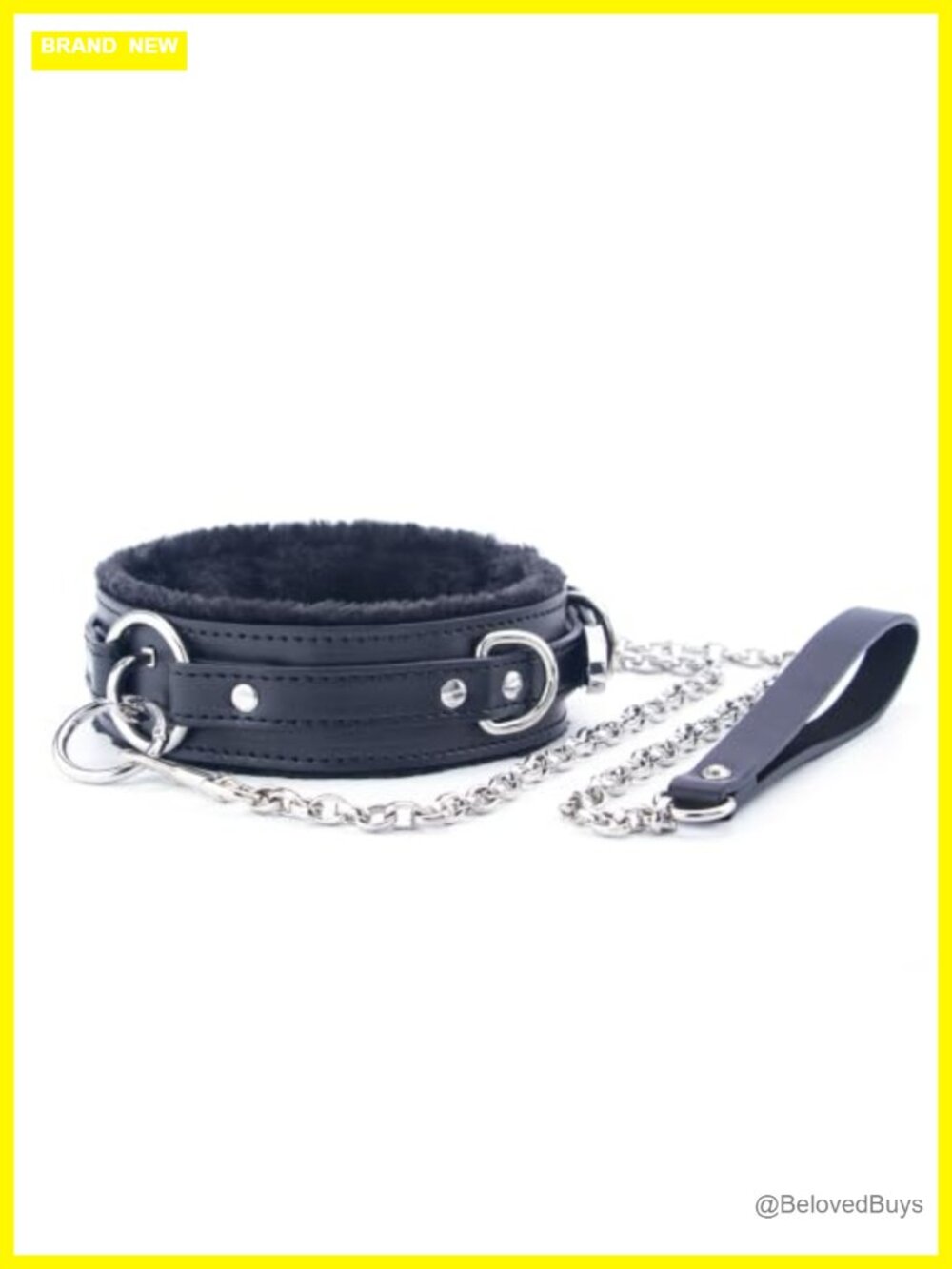 PU Leather Gothic Punk Choker Necklace O-Ring Rivets Adjustable Women Collar
